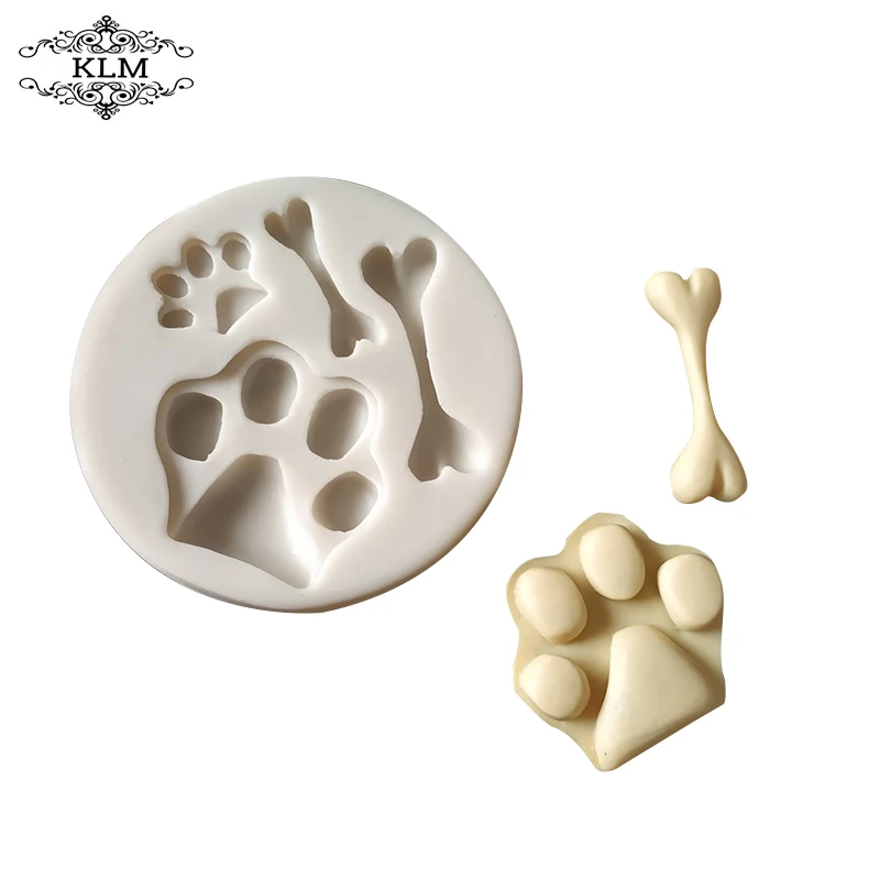 Animal Paw Shape Silicone Mold for Making Frozen Dog Treats, Baked