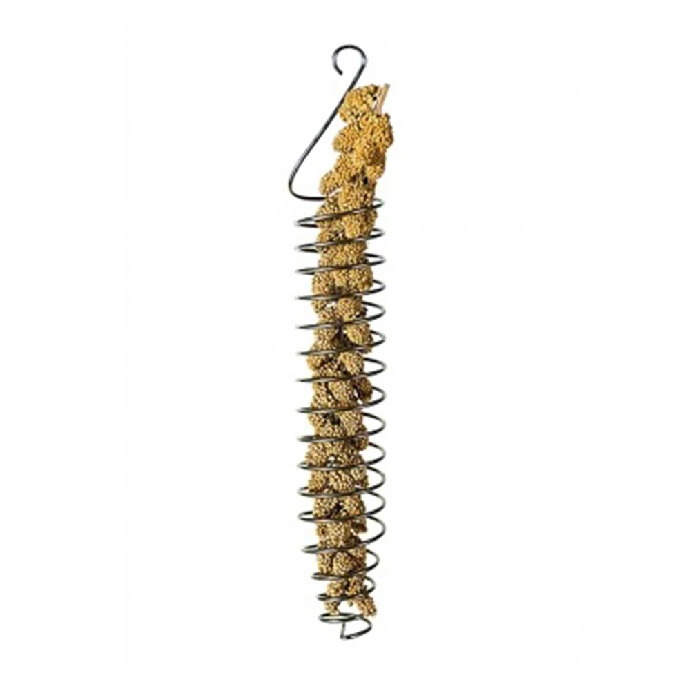 

Device Food Vegetables Cage Container Fruits Basket Stainless Steel Bird Feeder Parrot Spiral