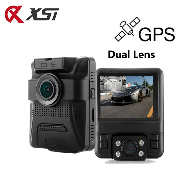 XST 2 4 дюймовый FHD 1080P Novatek 96655 Автомобильный видеорегистратор с GPS-навигацией Sony IMX323