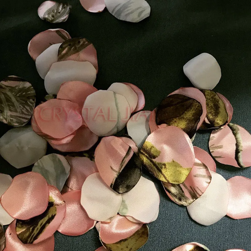 Розовые камуфляжные лепестки для деревенских свадеб камуфляжные цветочные лепестки для девочек, лепестки роз 100 шт./лот