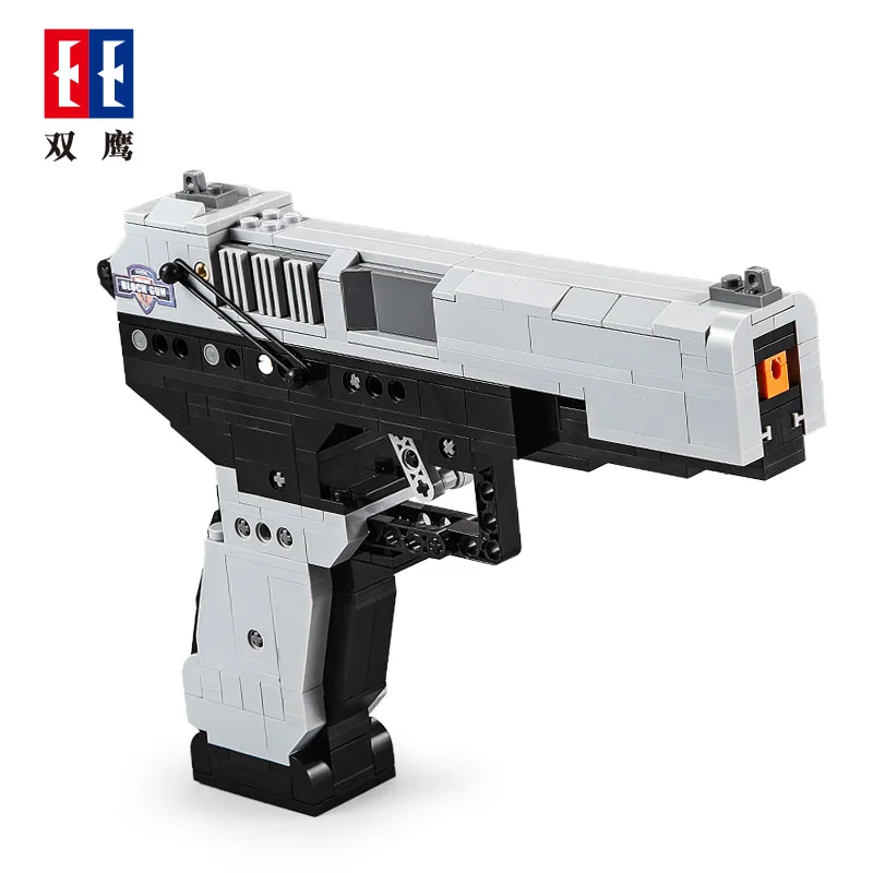  CADA 412pcs Blocks M23 Pistol Gun Call Army Military Duty Building Brick Weapon SWAT pubg Technic T