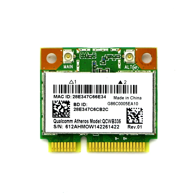 Беспроводная Wi Fi карта V000310660 QCWB335 для ноутбука Toshiba Satelllite C50 C55|ЖК-экран ноутбуков| |