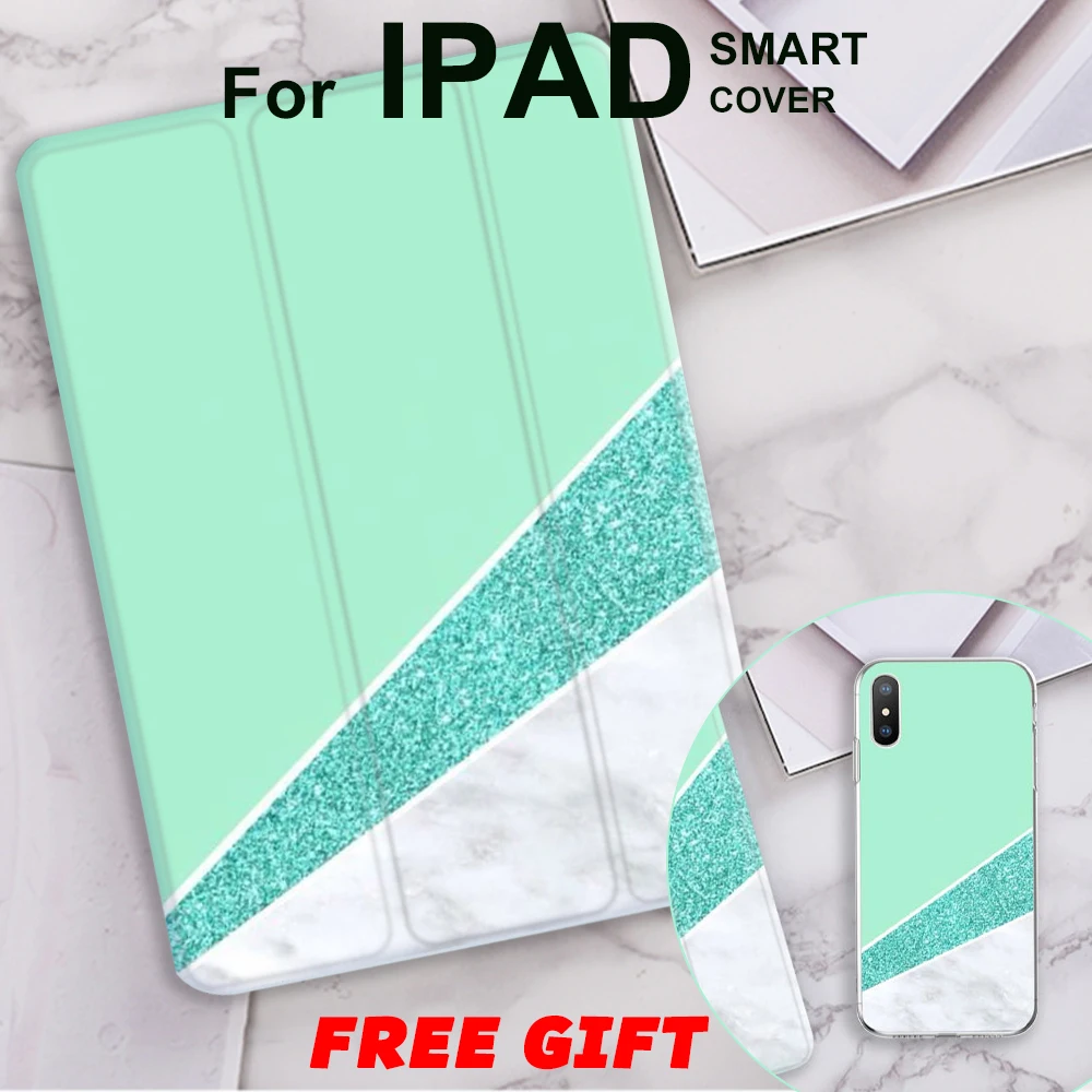 

hit color Marble case Flip Cover For iPad Pro 9.7 Air 3 10.5 11 Mini 1 2 3 4 5 2019 Tablet Case Soft Back for iPad 9.7 2017 2018