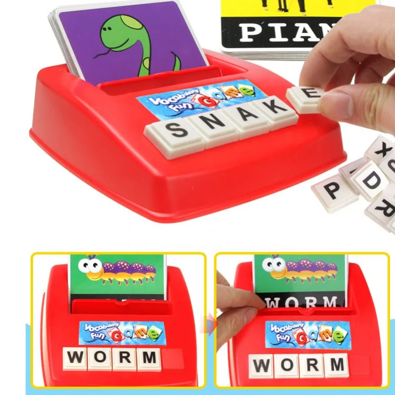 

Early Childhood Educational English Enlightenment Teaching Toys Fun Reading Picture Alphabet Remember Words parent-child Game