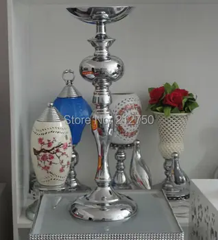 

Wholesale wedding props 45cm 18" silver wedding centerpieces for tables home party decoration 10pcs/lot