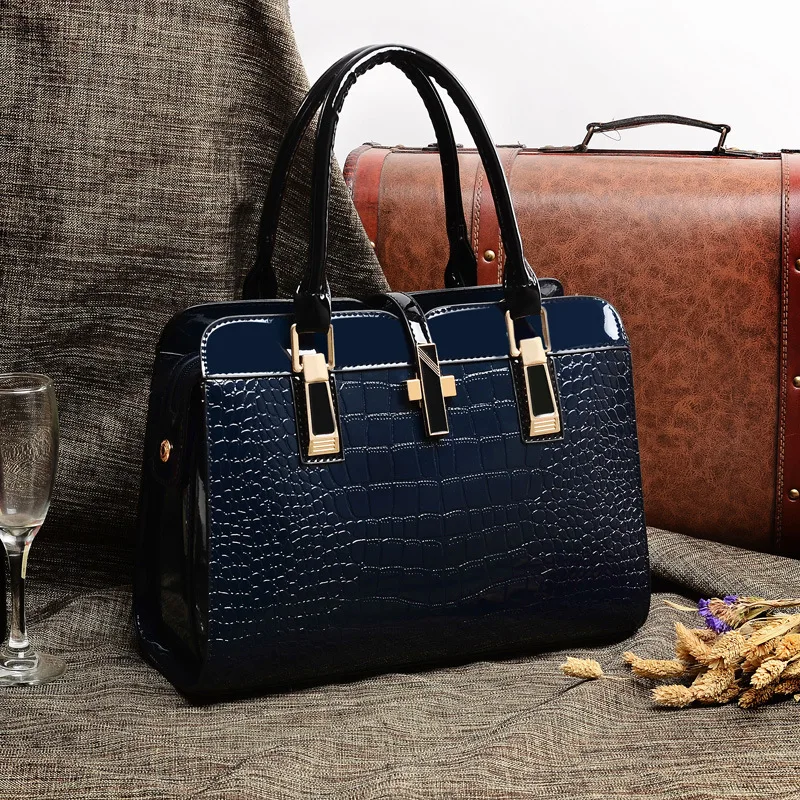 Latest Trend 2017 Extraordinary Luxury Patent Women Leather Bag Latest Trend 2017 Extraordinary Luxury Patent Women Leather Bag Handbags Shoulder Bags In From Luggage On