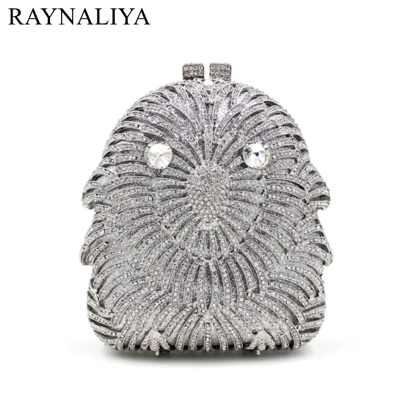 

2017 Limited Rushed Minaudiere Evening Bags Diamonds Women Animal Prints Hasp Hard Party Fashion Cluthes Bag Smyzh-e0360