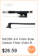 Наоми 4/4 углеродного волокна Скрипка Лук 4/4 полный размер углеродного волокна Лук Ebony Лягушка скрипка части и аксессуары