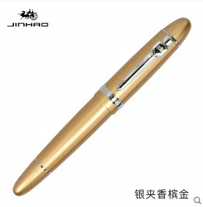 Jinhao 159 черная и Золотая шариковая ручка с зажимом с черной заправкой ручки-роллеры офисные принадлежности Школьные принадлежности - Цвет: CC