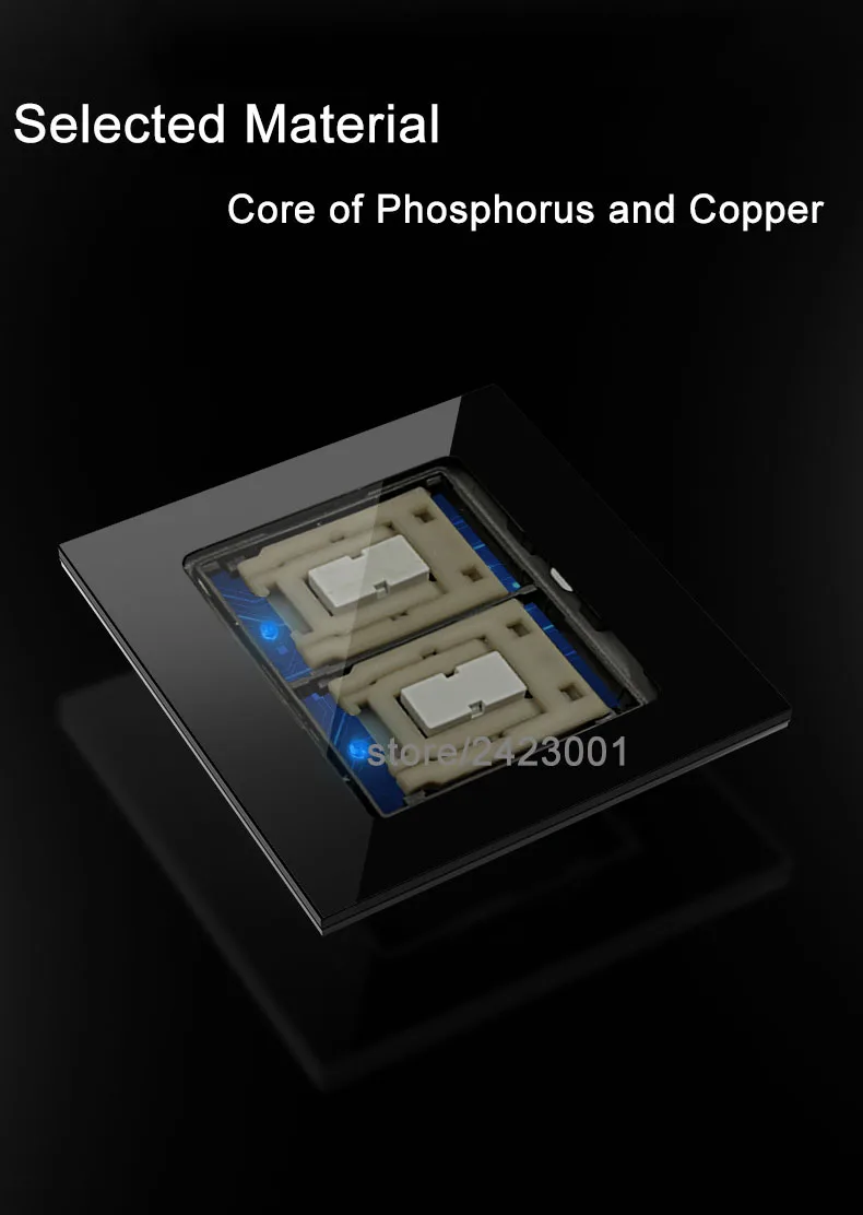 86 Тип, черный переключатель из закаленного стекла, 1, 2, 3, 4 комплекта, 1, 2 варианта, Переключатель точки ящерицы, Comuter, ТВ, телефонная розетка, Бытовой настенный переключатель