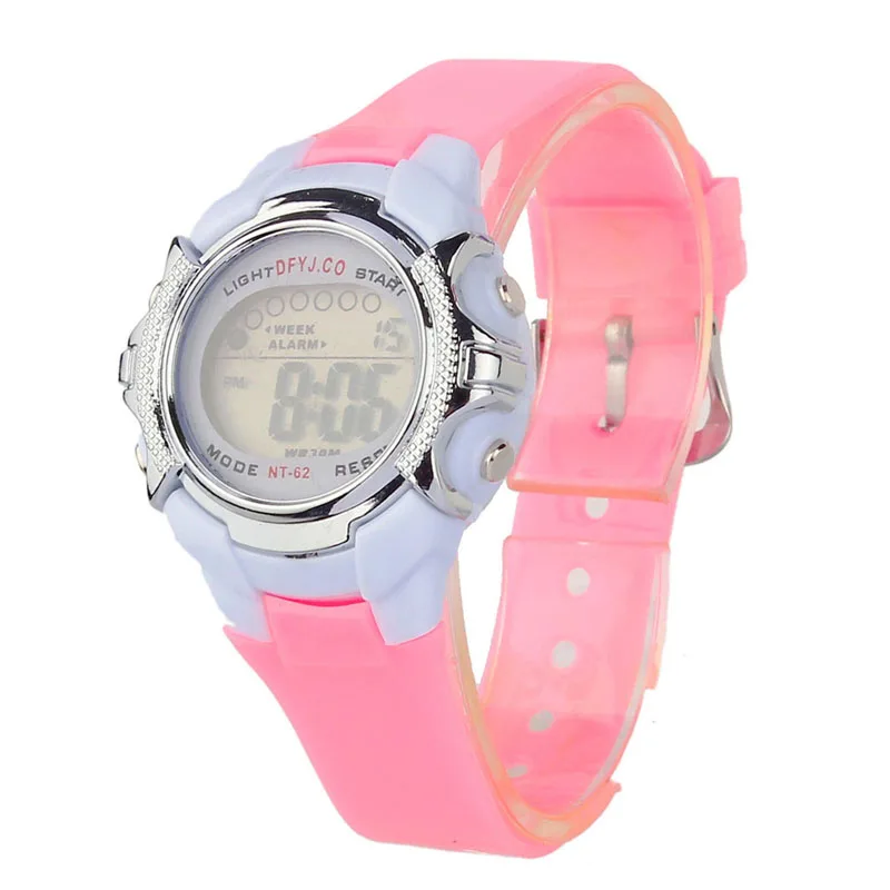 Детские часы модные студенческие цифровой светодиодный кварцевые часы с будильником спортивные наручные часы для мальчиков и девочек повседневные спортивные часы A65