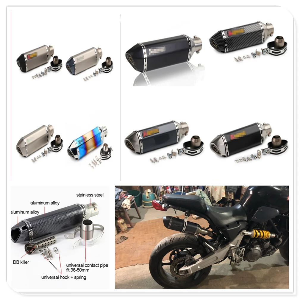

Motorcycle Exhaust pipe Muffler DB killer for Kia Forte Ceed Stonic Stinger Rio Picanto Niro Soulster No3 Sorento Sedona Rondo