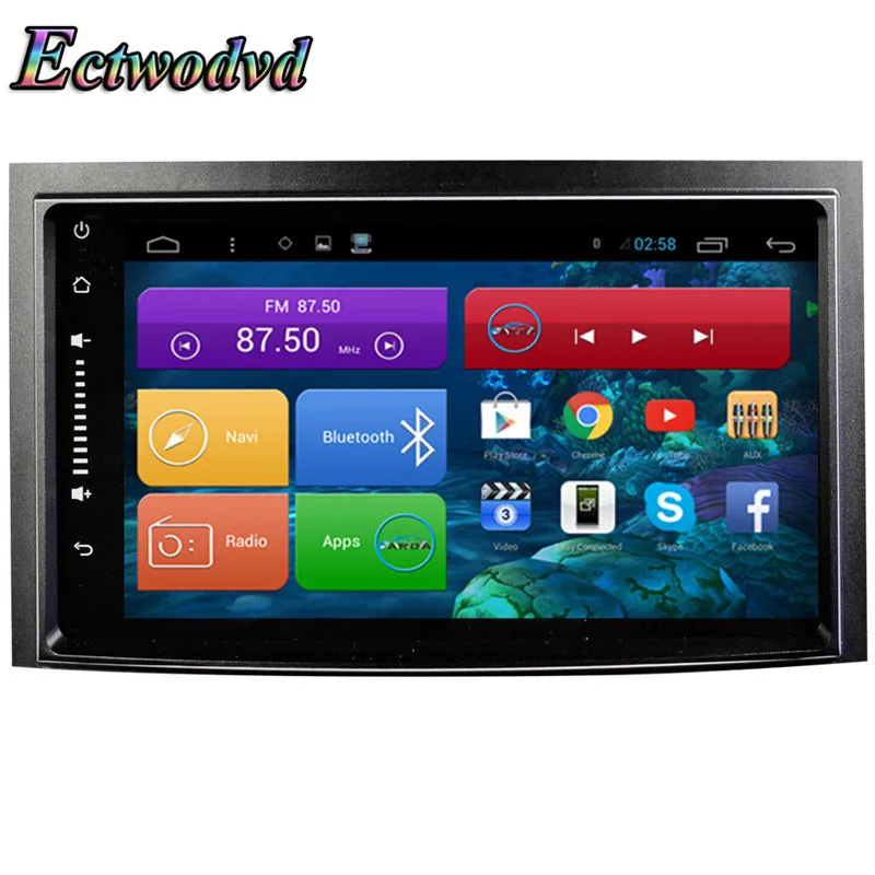 Ectwodvd 8 дюймов Восьмиядерный Android 1 автомобильный DVD gps-навигация радио стерео для