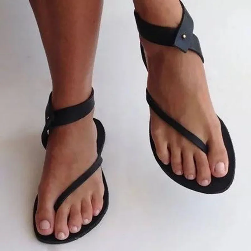

Women Flats Sandals Gladiator Platform Flip Flops Casual Buckle Strap Beach Sandals Ladies Mules Plus Size Sandalias Mujer 9103W