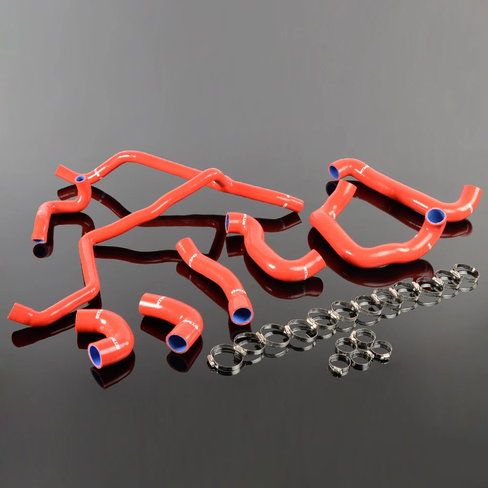 8PCS For BMW E30 M20 325 325i 6cy 1988 1993 Silicone Radiator Hose Pipe