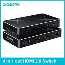 4 port HDMI Switch 2.0 SGEYR 4 to 1 HDMI Switcher Switch 4 in 1 out 4Kx2K/3840X2160@60Hz HDR HDCP 2.2 for PC Laptop XBOX 360 4 port HDMI Switch 2.0 SGEYR 4 to 1 HDMI Switcher Switch 4 in 1 out 4Kx2K/3840X2160@60Hz HDR HDCP 2.2 for PC Laptop XBOX 360
