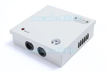 36 W Levou fonte de Alimentação 12 v 3A com caixa à prova d' água de 4 canais 10 mudar o modo de saída cctv fonte de alimentação AC 110 V-220 V Para DC 12 V