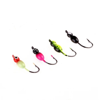 

26Pcs/Lot Ice Fishing Lure Set Hook Drop Ice Jig With An Eyelet Winter Fishing Hook Accessories