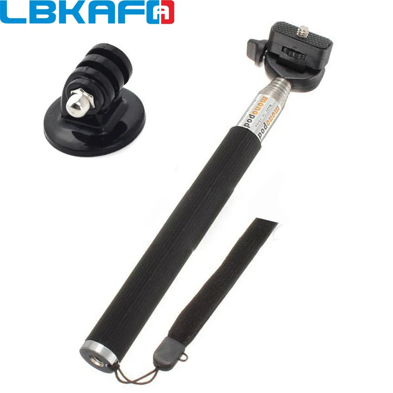 

LBKAFA Accessories Handheld Stick Telescopic Monopod Mount Adapter Tripod For Gopro Hero 6 5 4 3+ SJCAM SJ4000 SJ5000 SJ6 SJ7