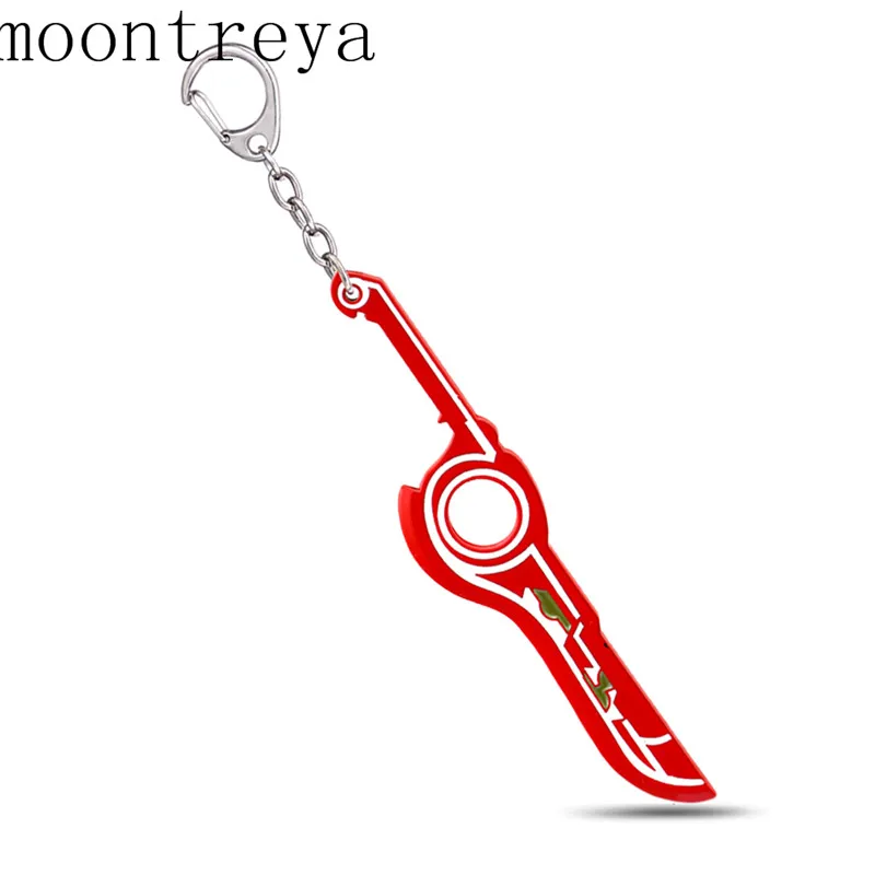 Hsic игра xenoblad Chronicles брелок красный металлический MONADO меч оружие держатель для