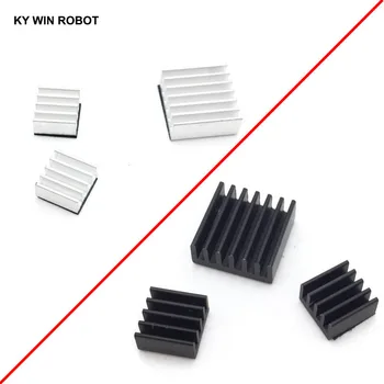 

3pcs + Adhesive Raspberry Pi 3 Heatsink Cooler Pure Aluminum Heat Sink Set Kit Radiator For Cooling Raspberry Pi 2 B