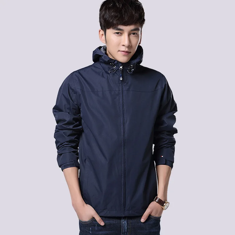 

High Quality Man Outdoor sports Hiking Camping Jacket Mens Quick Dry Waterproof Windproof Coat Spring Autumn Hooded Windbreaker