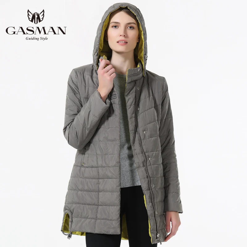 hooded jacket women spring and Autumn Thin cotton coat Thin parka women Casual Overcoats Women Clothes Spring Autumn black