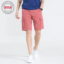 Htlb мужские шорты кэжуал лето клетчатый принт Мода хлопок дышащие мужские шорты Карго бренд одежда шорты