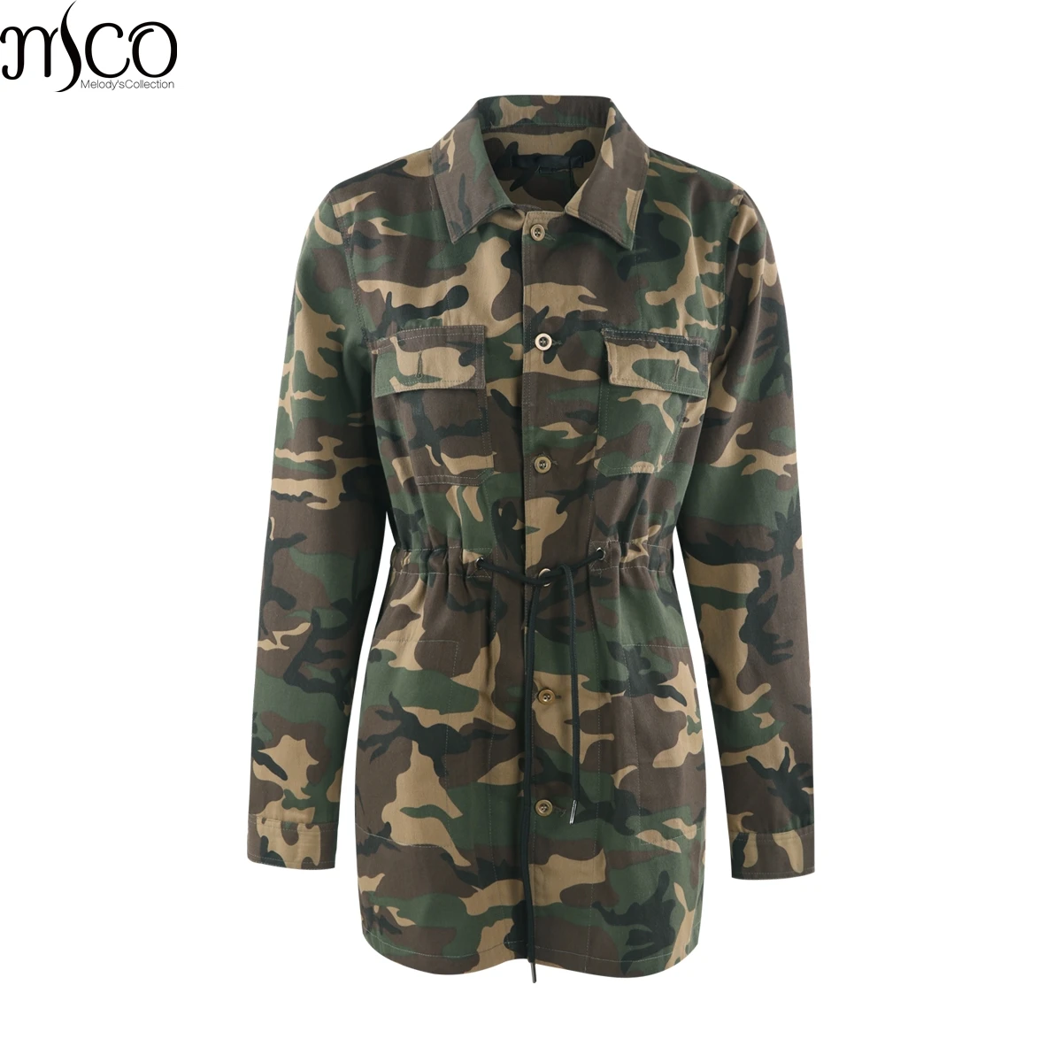 MCO 2018 Camouflage Plus Size Women's Jacket Casual Oversized Military