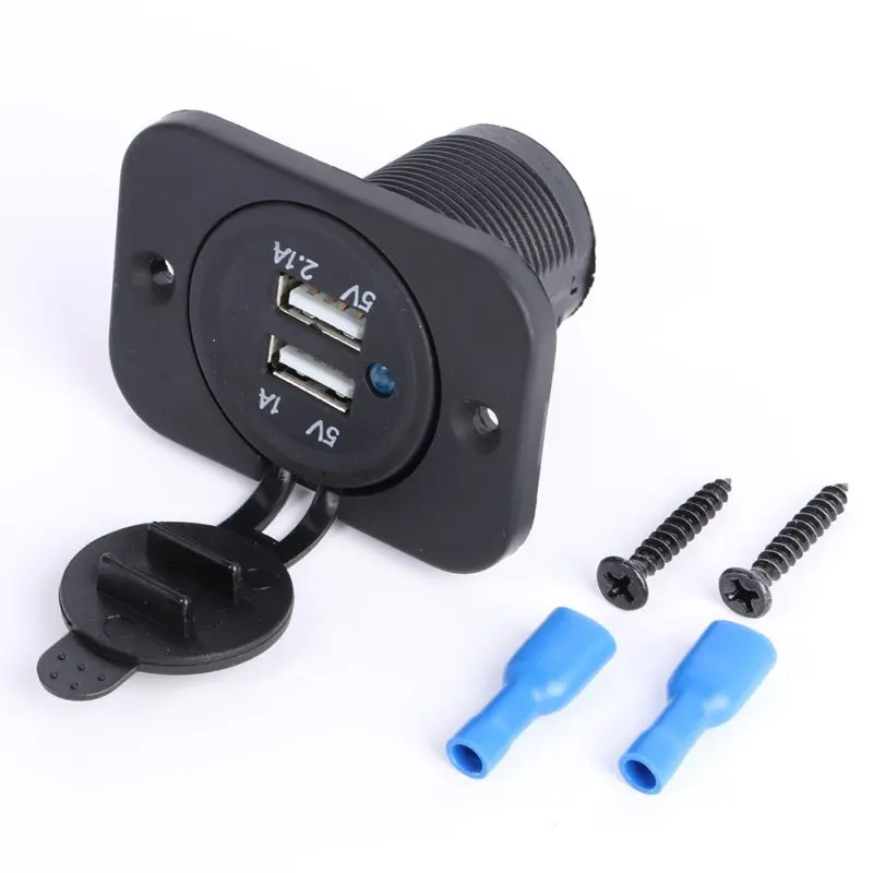 Автомобильное зарядное устройство с двумя USB портами 5 В 1 а/5 а|Зарядные