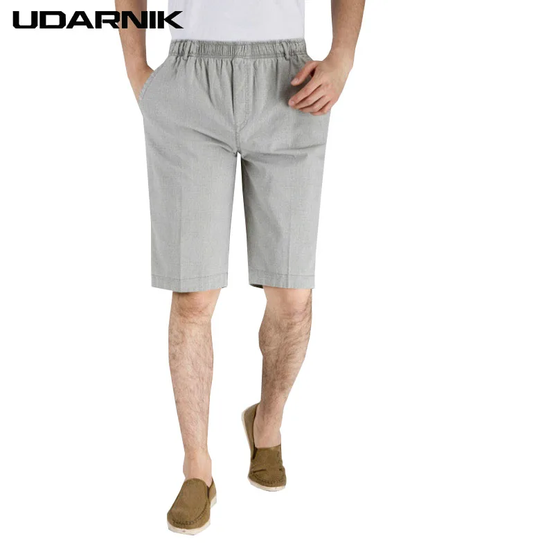 Для мужчин белье хлопок Повседневное свободные шорты Высокая талия по колено брюки эластичный пояс Короткие штаны плюс Размеры XL-5XL 903-A738