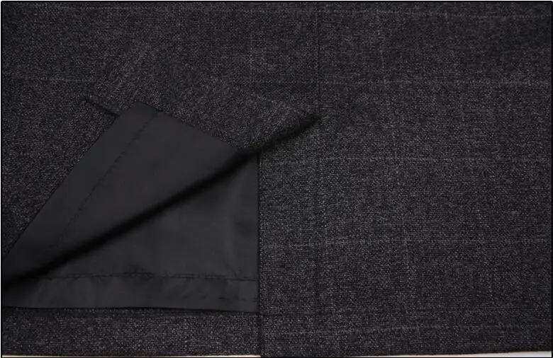 Más E Gris Alta Cintura Nuevo Ropa Casual Mujeres Moda Plaid 2018 Invierno Oscuro Tamaño Otoño Faldas Ep78qY