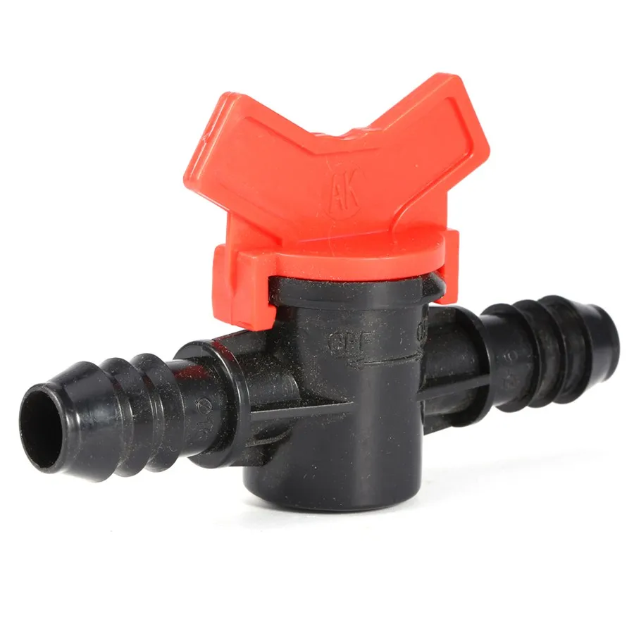 16mm Plastic Coupling Pipe Irrigation Water Hose Switch Plastic Valve