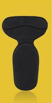 Т-образная утолщенная Женская силиконовая наклейка пятки для ног, аксессуары для обуви, мягкие противоскользящие вставки для обуви - Цвет: Black Net