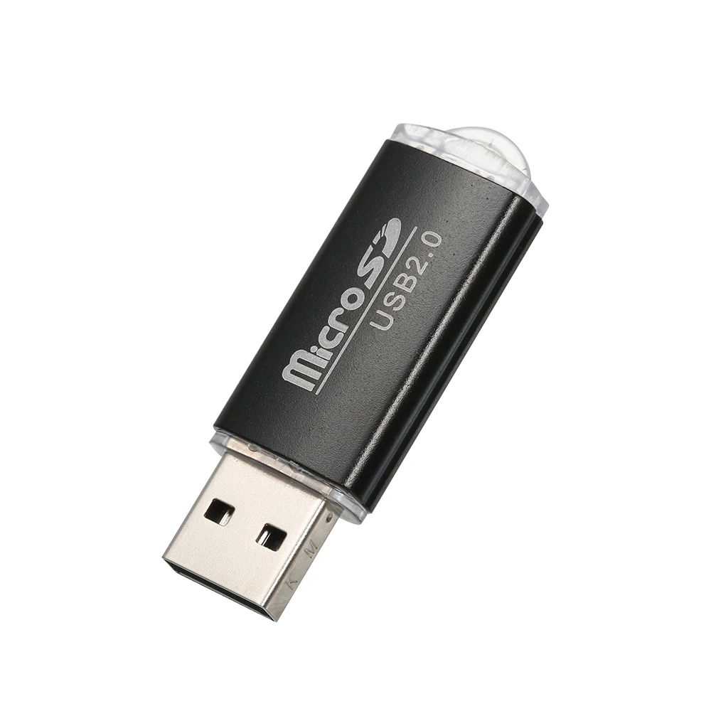 TF (Micro SD) Card Reader USB 2,0 Мини Портативный компьютер аксессуары для офиса с его черный внешний вид
