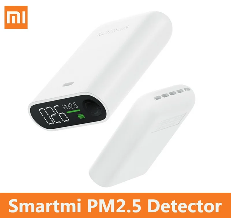 

2019Xiaomi Mijia Smartmi PM2.5 Air Detector Portable Sensitive Mijia Air Quality Tester LED Screen Three-color Digital Indicator