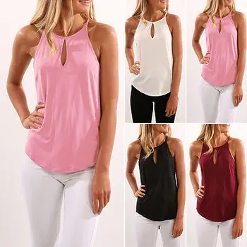

New Women's Summer Vest Tops Shirt Blouse Casual Tank Tops Shirts Sleeveless Women Ladies Brief Soft Blouses Top
