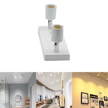 Современный минималистский 2 огни искусства Loft держатель потолочного светильника стены Кухня E27 керамический светильник приспособление для Гостиная