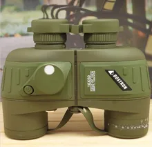 New arrival full covered compass military binoculars 10×50, stabilized rangefinder binoculars for voyage hot sale