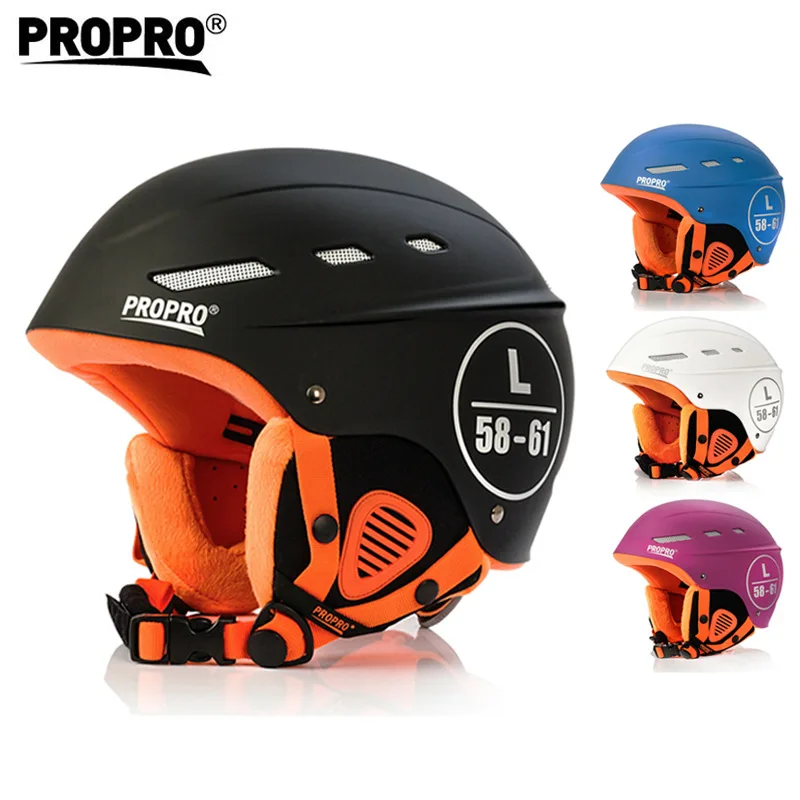 Резиновый лыжный шлем для катания на лыжах, сноуборде, коньках, принадлежности для скейтбординга для взрослых мужчин и женщин, дышащий ударопрочный защитный - Цвет: black