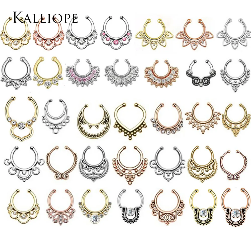 Поддельные кольца для пирсинга носа имитация новый дизайн|fake nose ring|fake septumfake ring hoop