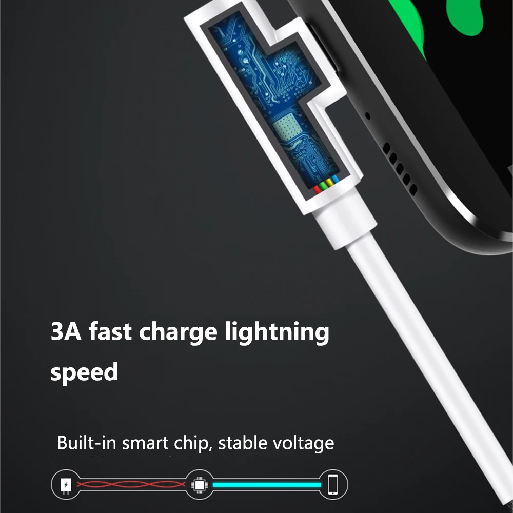 90 градусов 1 м кабель Micro USB Type C передачи данных для быстрой зарядки Samsung Xiaomi Huawei