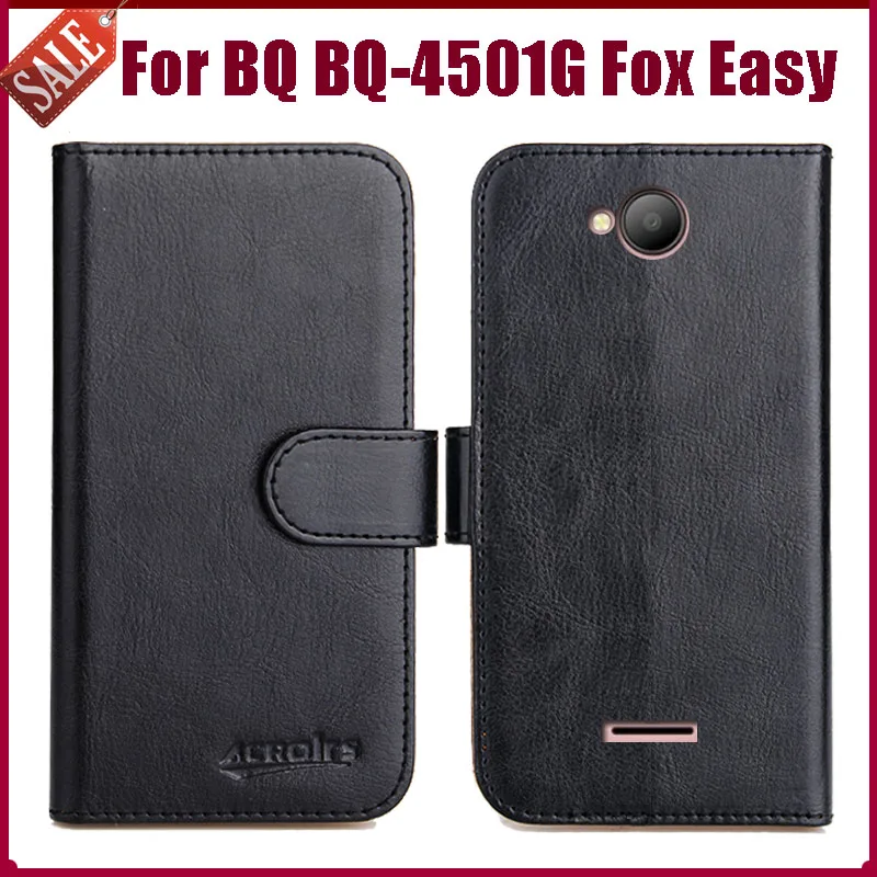 

Hot Sale! BQ BQ-4501G Fox Easy Case New Arrival 6 Colors High Quality Flip Leather Wallet Protective Phone Cover
