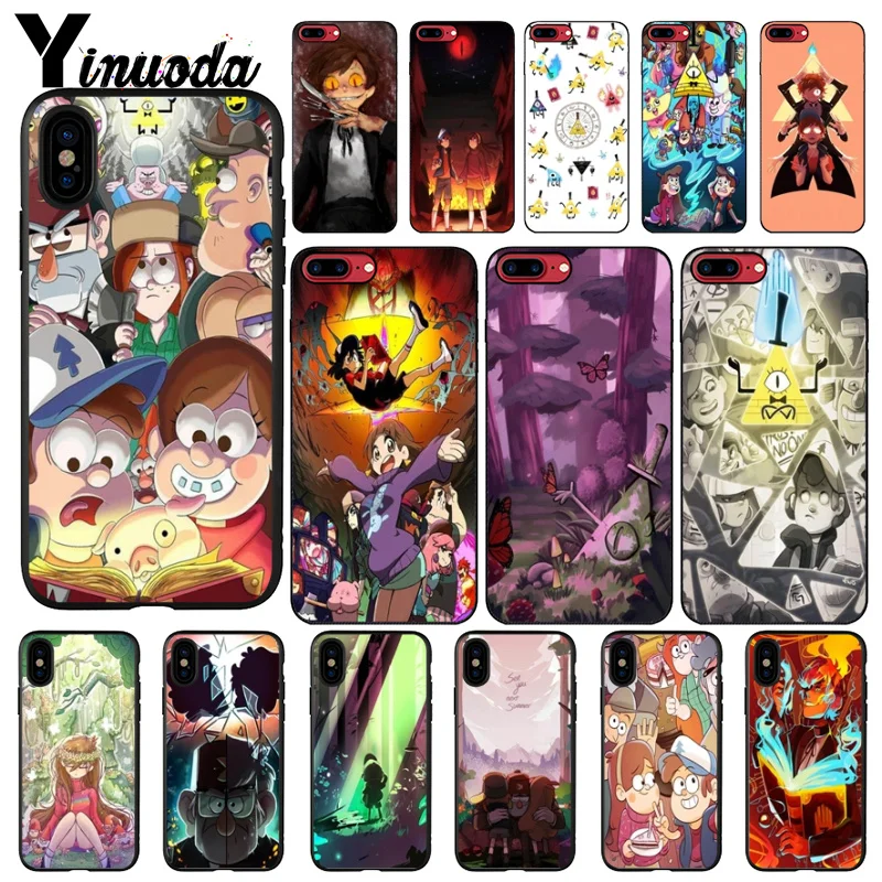 

Yinuoda Cartoon Gravity Falls Anime Luxury Unique Design Phone Cover for iPhone 7 7plus 6S 6plus 8 8Plus X Xs MAX 5 5S XR
