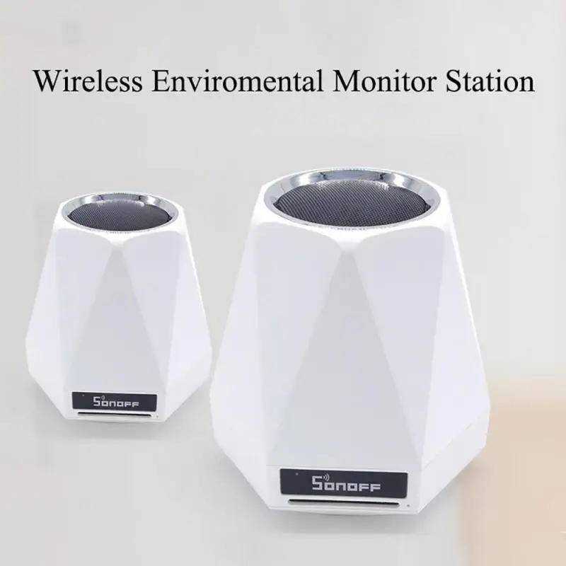 

WiFi Wireless Realtime Indoor Environmental Monitor Station Humidity Temperature Air Quality Light intensity Sensor