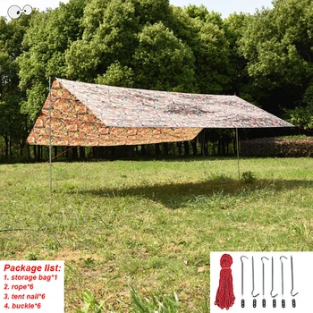 

4x3M Waterproof Anti UV Sun Shelter Tent Tarp Beach Tent Shade Outdoor Camping Hammock Garden Barbecue Sunshade Awning Canopy