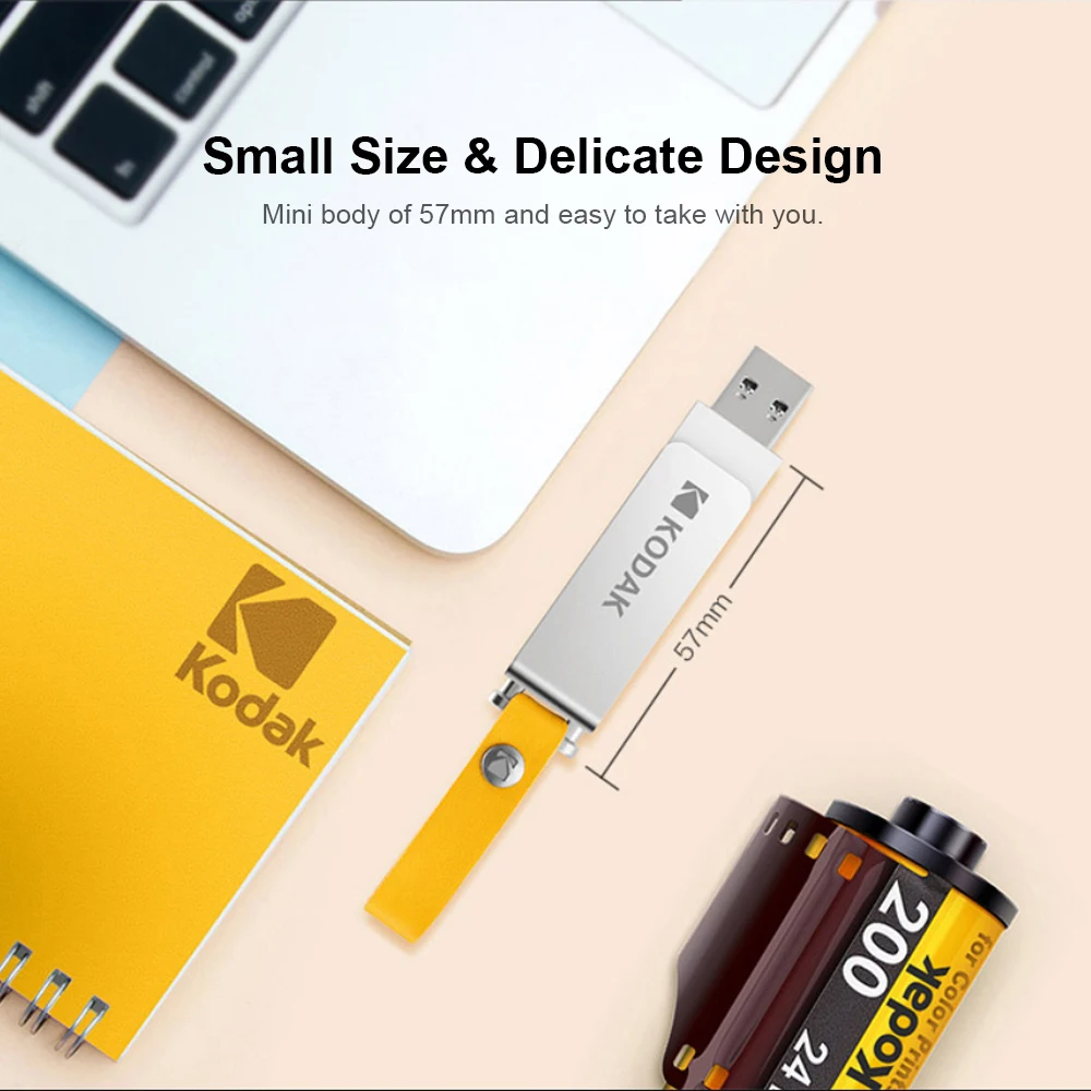 Kodak K133, USB флеш-накопитель, Usb 3,0, флеш-накопитель, 16 гб, 32 гб, 64 гб, 128 г, 256 г, металлическая портативная мини-флешка, флеш-карта