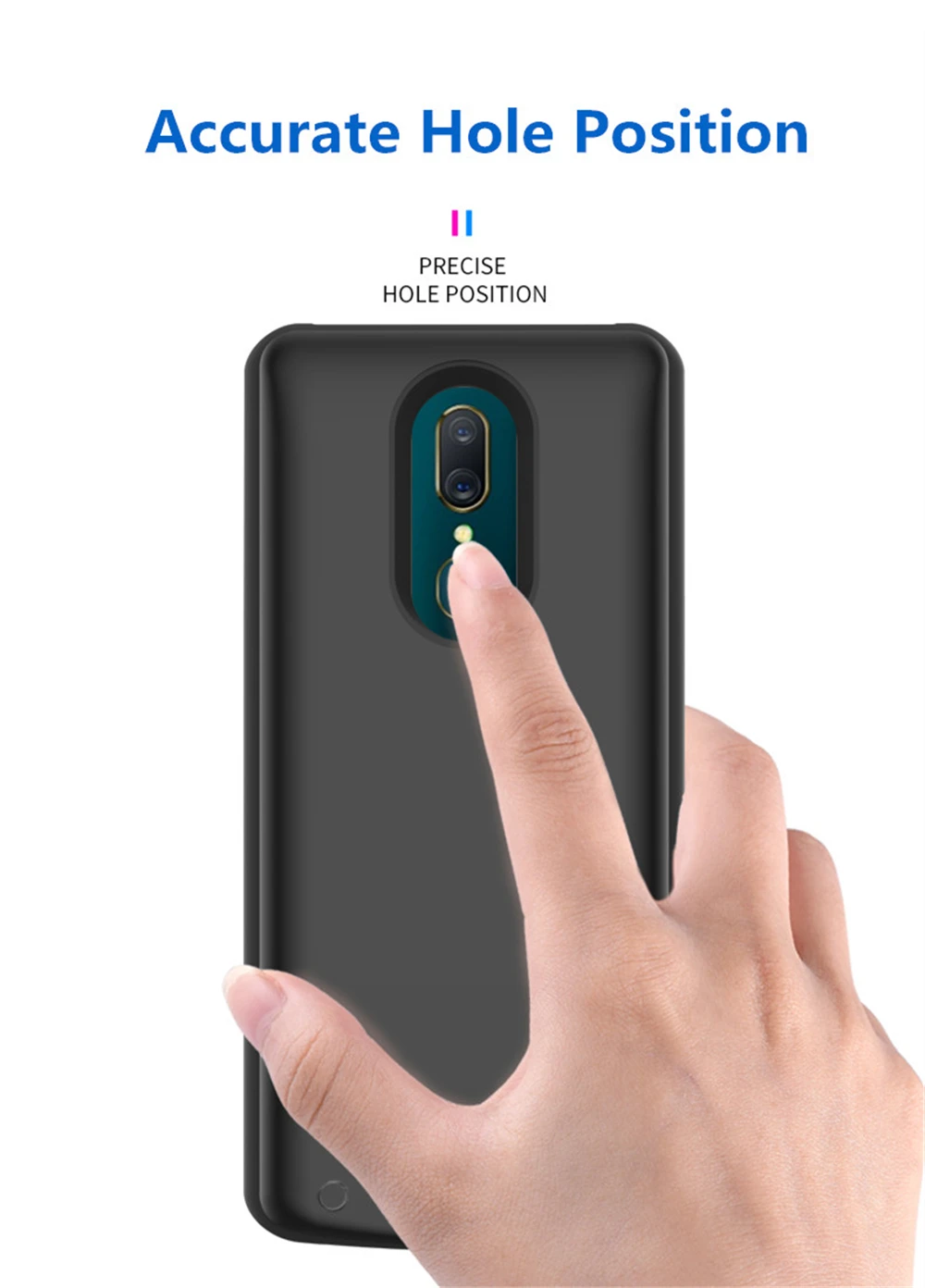Kqjys-capa Portátil para Carregar Bateria Externa e Carregador de Bateria para Oppo A9x Capa para Carregar Bateria Externa Estojos p/ carregador de bateria 7 High Quality Telefonia e Comunicação