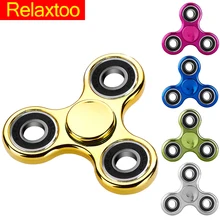 Plastic Fidget Puzzle Spinner EDC Hand Relieve Stress Finger Toy Spinner Plating Old Adult Kid Gift Quality Gyro Toy For Autism