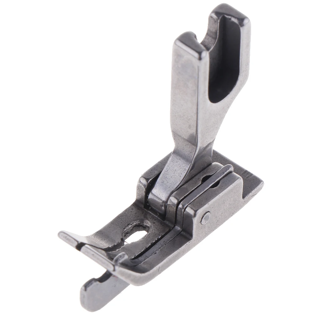Silver Steel Industrial Sewing Machine Feet Hinged Presser Foot Sp-18 with Right Guide  Size 1/32 1/16 1/8 5/32 3/16 1/4